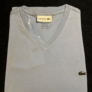 LACOSTE | v-neck pima cotton jersey t-shirt